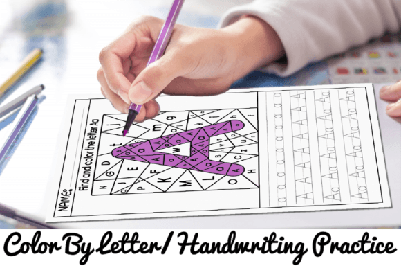 Download Alphabet Handwriting | Color by Letter - Premium Resources