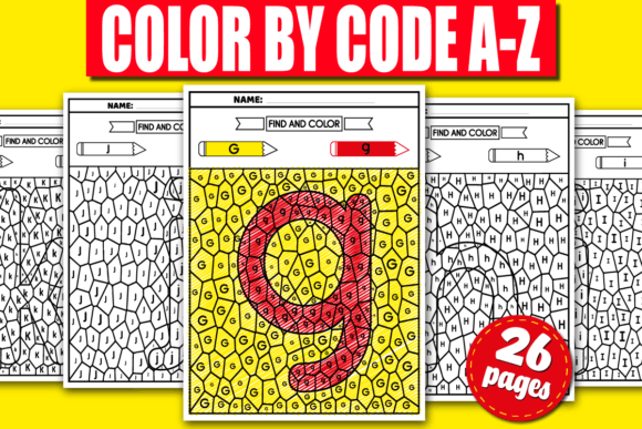 Download Color by Letter Worksheet, Color by Code - Color by letter Collection