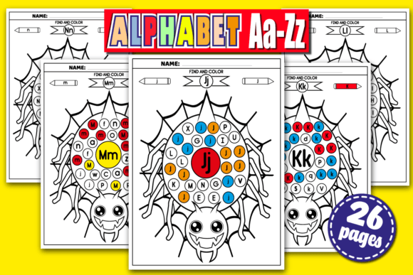 Download Find &amp; Color by Letter Worksheets a-Z | - Color by letter Collection