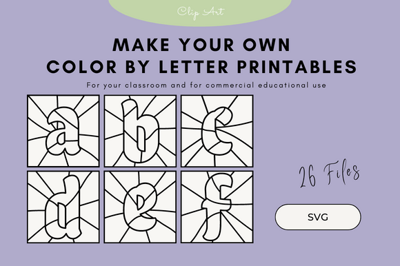 Download Color by Letter Clip Art - Color by letter Collection