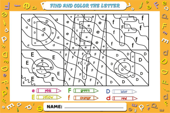 Download Color by Letter Alphabet Lower-Uppercase - Premium Resources