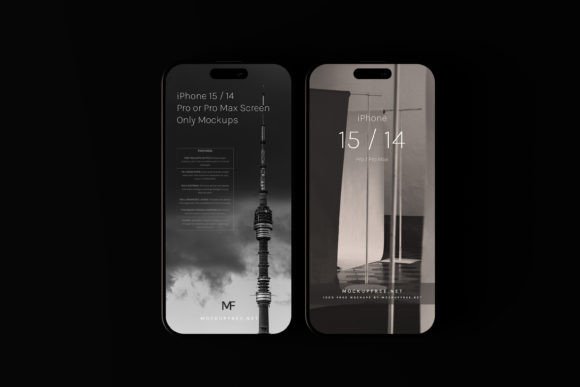 Download IPhone 15 / 14 Screen Only Mockups - Iphone 15 Collection