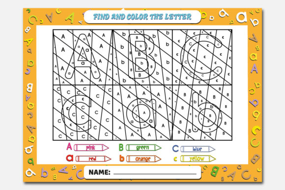 Download Find &amp; Color Letter | Color by Letter - Premium Resources