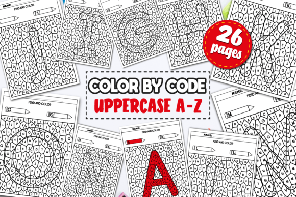 Download Color by Letter a to Z | Uppercase - Color by letter Collection